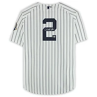 Derek Jeter New York Yankees Autographed White Mitchell & Ness 2013 Authentic Jersey 