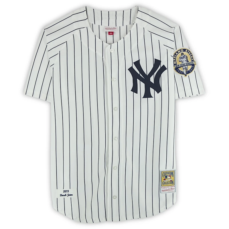 Derek Jeter New York Yankees Autographed White Mitchell & Ness 2013 Authentic Jersey 
