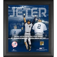Derek Jeter New York Yankees Framed 15" x 17" Final Game Collage with a Capsule of Game-Used Dirt - Limited Edition of 2021