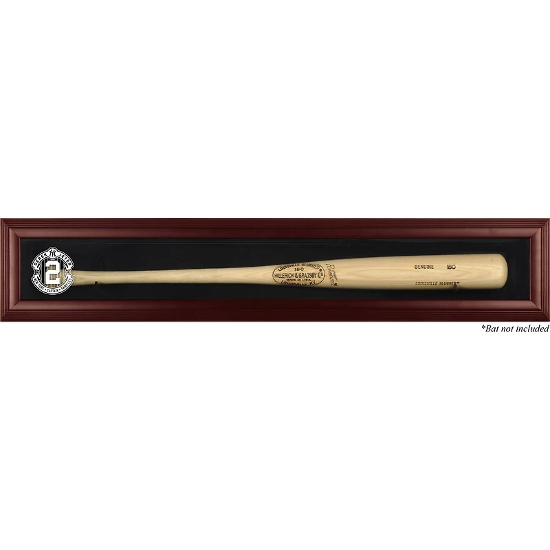 Derek Jeter New York Yankees Mahogany Framed Wall-Mounted #2 Logo Bat Display Case