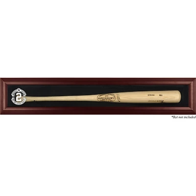 Derek Jeter New York Yankees Mahogany Framed Wall-Mounted #2 Logo Bat Display Case