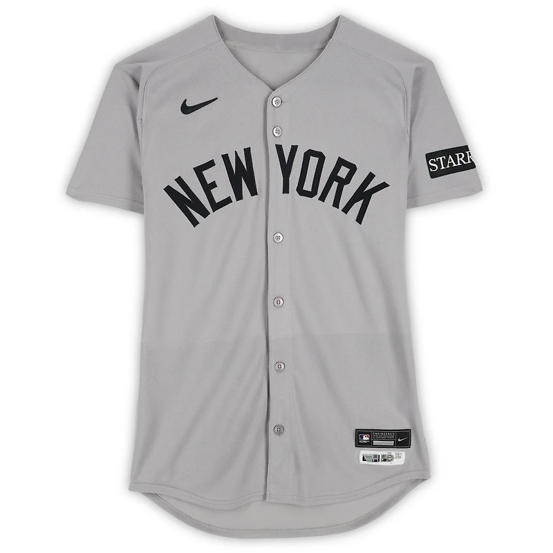 Devin Williams New York Yankees Player-Worn #38 Gray Nike Jersey vs. Seattle Mariners on May 14, 2025