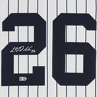 Maillot réplique blanc Nike autographié par DJ LeMahieu des Yankees de New York