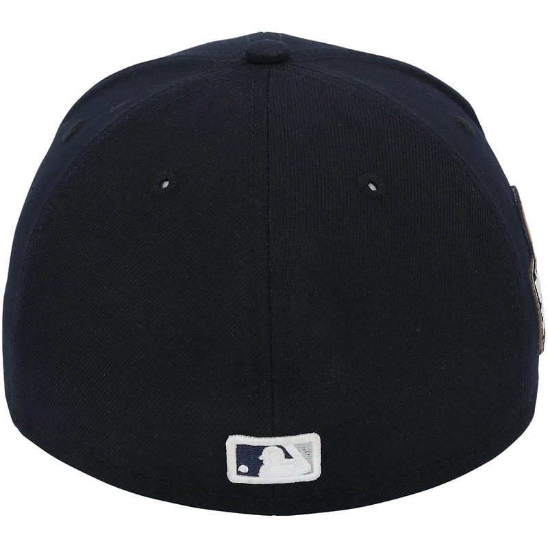 Casquette New Era bleu marine de DJ LeMahieu, joueur des Yankees de New York, contre les Dodgers de Los Angeles, le 30 octobre 2024 - Match 5 des Séries mondiales
