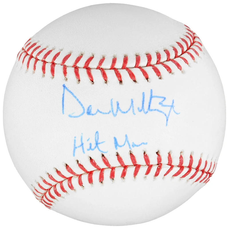 Ballon de baseball autographié par Don Mattingly des Yankees de New York avec l'inscription « Hitman »