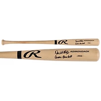 Batte de baseball professionnelle Rawlings Blonde autographiée par Don Mattingly des Yankees de New York avec l'inscription « Donnie Baseball »