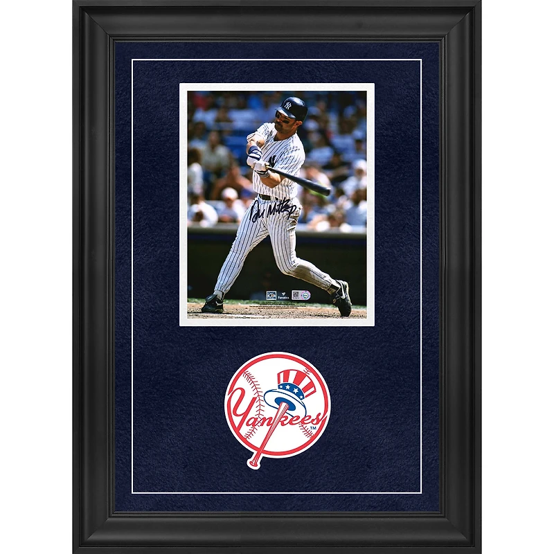Photographie encadrée de luxe autographiée par Don Mattingly des Yankees de New York, 8" x 10"