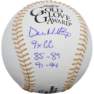 Don Mattingly New York Yankees Autographed Gold Glove Baseball with Multiple Inscriptions - Limited Edition of 10