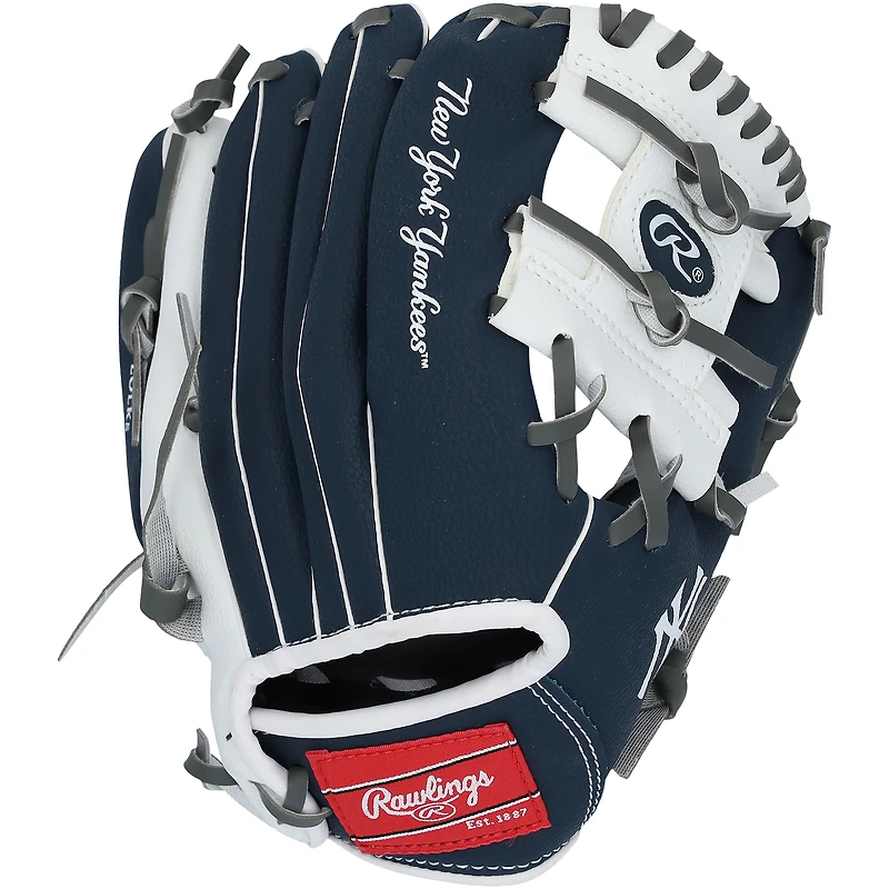Don Mattingly New York Yankees Autographed Rawlings 10" Collectible Team Logo Glove Autographed