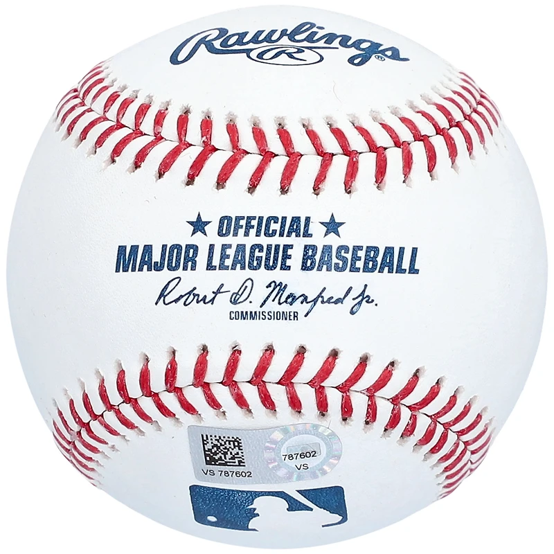 Don Mattingly des Yankees de New York a autographié une balle de baseball de Rawlings avec l'inscription « MLB DEBUT 9-8-82 »