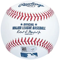 Don Mattingly des Yankees de New York a autographié une balle de baseball de Rawlings avec l'inscription « MLB DEBUT 9-8-82 »
