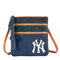 Dooney & Bourke New York Yankees Infield Sac à bandoulière à triple fermeture éclair