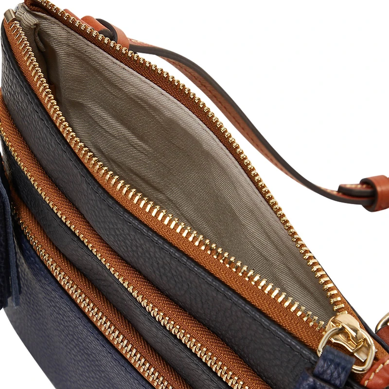Dooney & Bourke New York Yankees Infield Sac à bandoulière à triple fermeture éclair