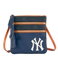 Dooney & Bourke New York Yankees Infield Sac à bandoulière à triple fermeture éclair