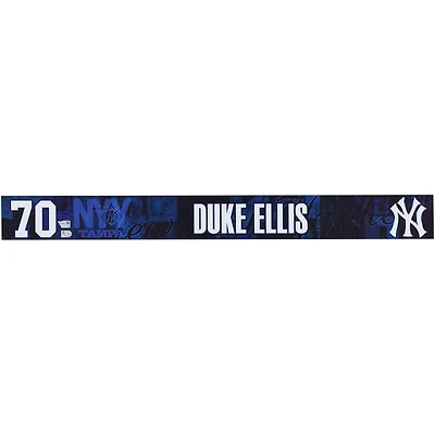 Duke Ellis New York Yankees - Plaque signalétique bleu marine numéro 70 émise par les joueurs lors de l'entraînement de printemps 2025 de la MLB