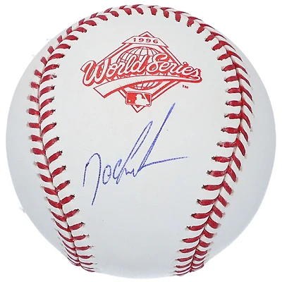 Balle de baseball autographiée par Dwight Gooden, des Yankees de New York, avec le logo des Séries mondiales de 1996.