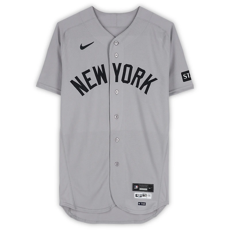 Elmer Rodriguez New York Yankees Game-Used #71 Gray Nike Jersey vs. Texas Rangers on April 29, 2026 - MLB Debut