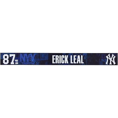 Maillot numéro 87 bleu marine des Yankees de New York d'Erick Leal, émis par les joueurs lors de l'entraînement de printemps 2025 de la MLB