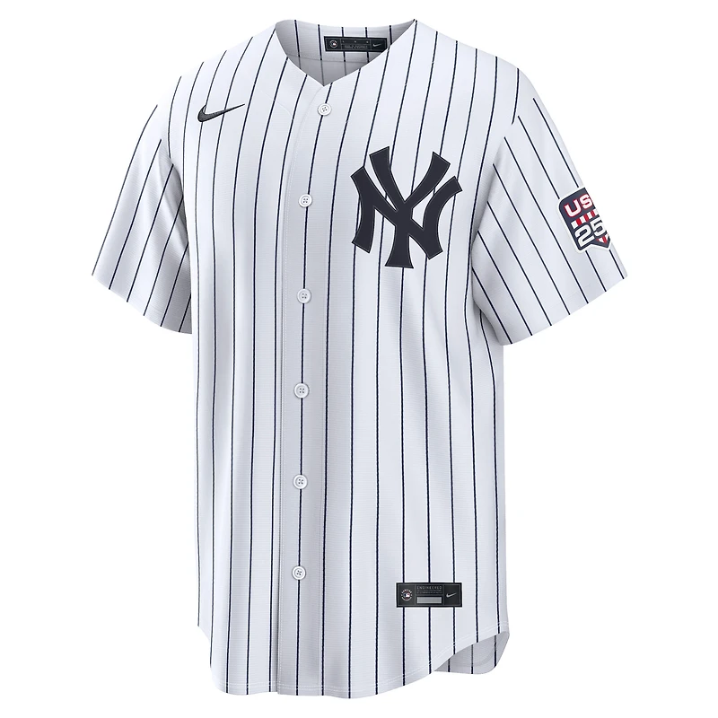 Fourth of July Men's New York Yankees Jazz Chisholm Jr. Nike White USA 250 Stadium Jersey