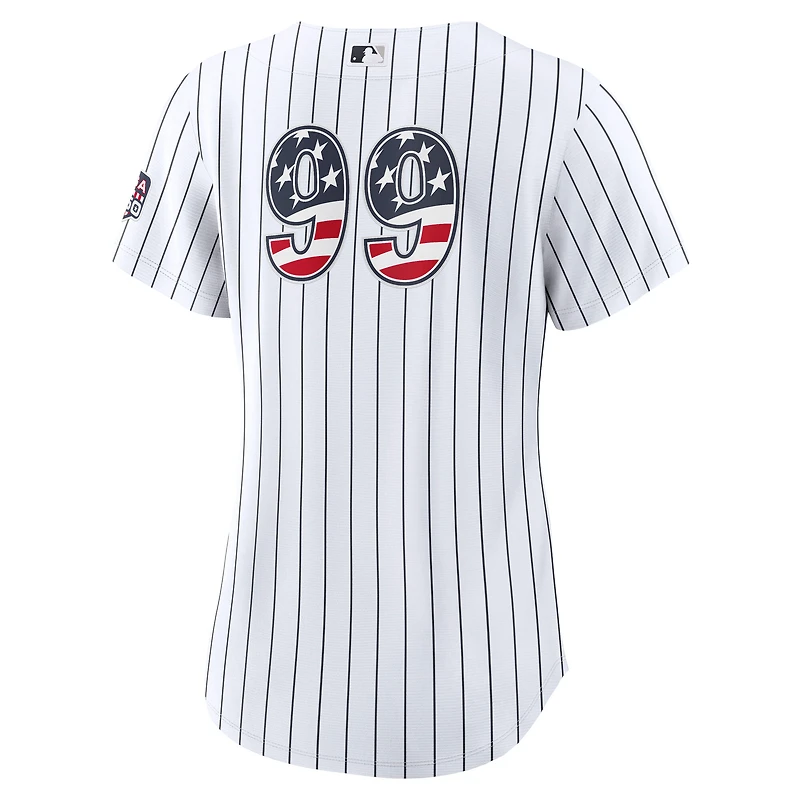 Fourth of July Women's New York Yankees Aaron Judge Nike White USA 250 Stadium Jersey