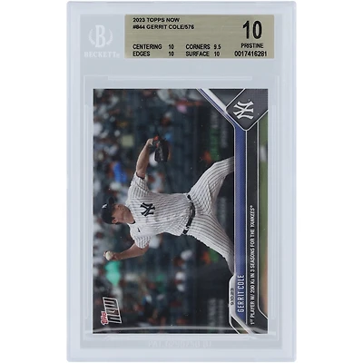 Gerrit Cole New York Yankees 2023 Topps Now 1st Player with 200K in 3 Seasons for the Yankees #844 BGS Authenticated 10 Card - 10,9.5,10,10 Subgrades