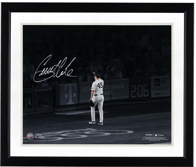 Gerrit Cole New York Yankees Autographed 16" x 20" Tip Cap Spotlight Photograph