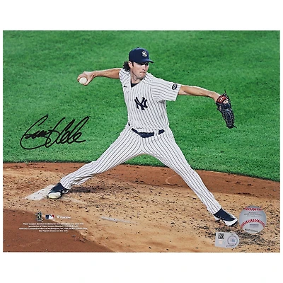 Gerrit Cole New York Yankees Autographed 8" x 10" Pinstripes Side View Photograph