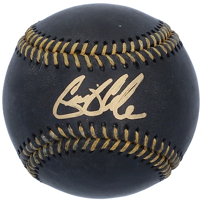 Balle de baseball en cuir noir autographiée par Gerrit Cole, des Yankees de New York