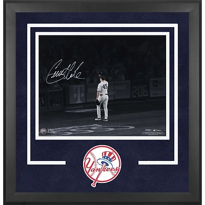 Photographie encadrée de luxe autographiée par Gerrit Cole des Yankees de New York, 16" x 20"