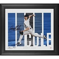 Collage de panneaux de joueurs encadrés autographiés par Gerrit Cole des Yankees de New York 12,5" x 14,5"
