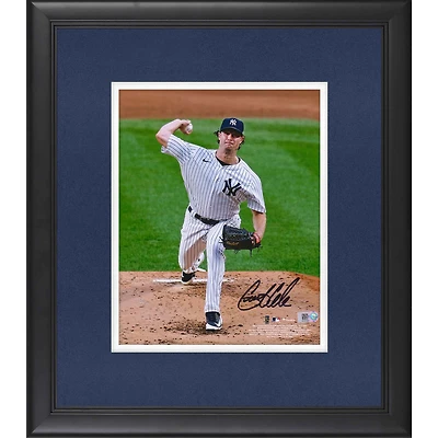 Photographie encadrée autographiée de Gerrit Cole des Yankees de New York