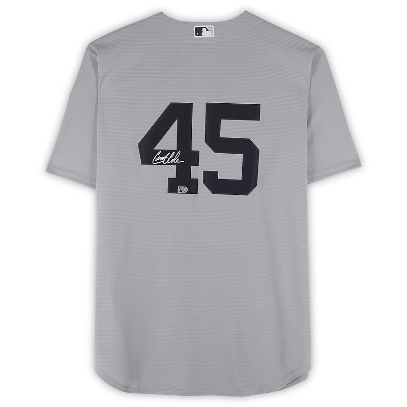 Gerrit Cole New York Yankees Autographed Gray Nike Replica Jersey
