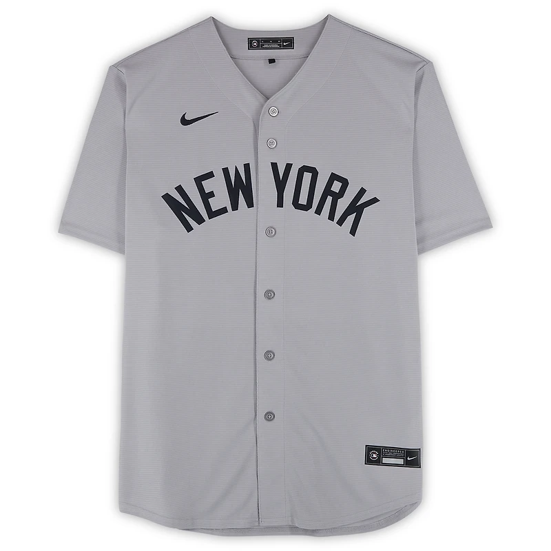 Gerrit Cole New York Yankees Autographed Gray Nike Replica Jersey