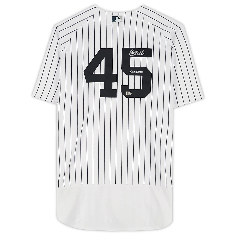 Gerrit Cole New York Yankees Autographed Nike Authentic Jersey with "Cole Train" Inscription