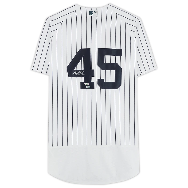 Maillot authentique Nike blanc autographié par Gerrit Cole, des Yankees de New York
