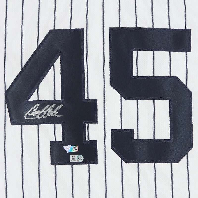 Maillot authentique Nike blanc autographié par Gerrit Cole, des Yankees de New York