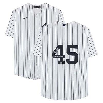 Gerrit Cole New York Yankees Autographed White Nike Replica Jersey with "2023 AL CY Young" Inscription