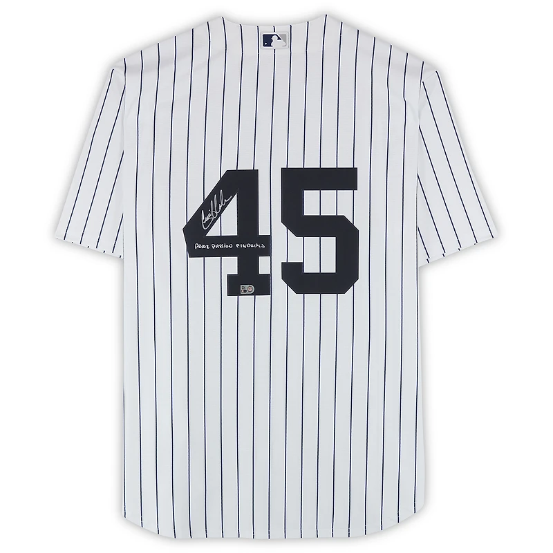 Gerrit Cole New York Yankees Autographed White Nike Replica Jersey with "Pride. Passion. Pinstripes." Inscription