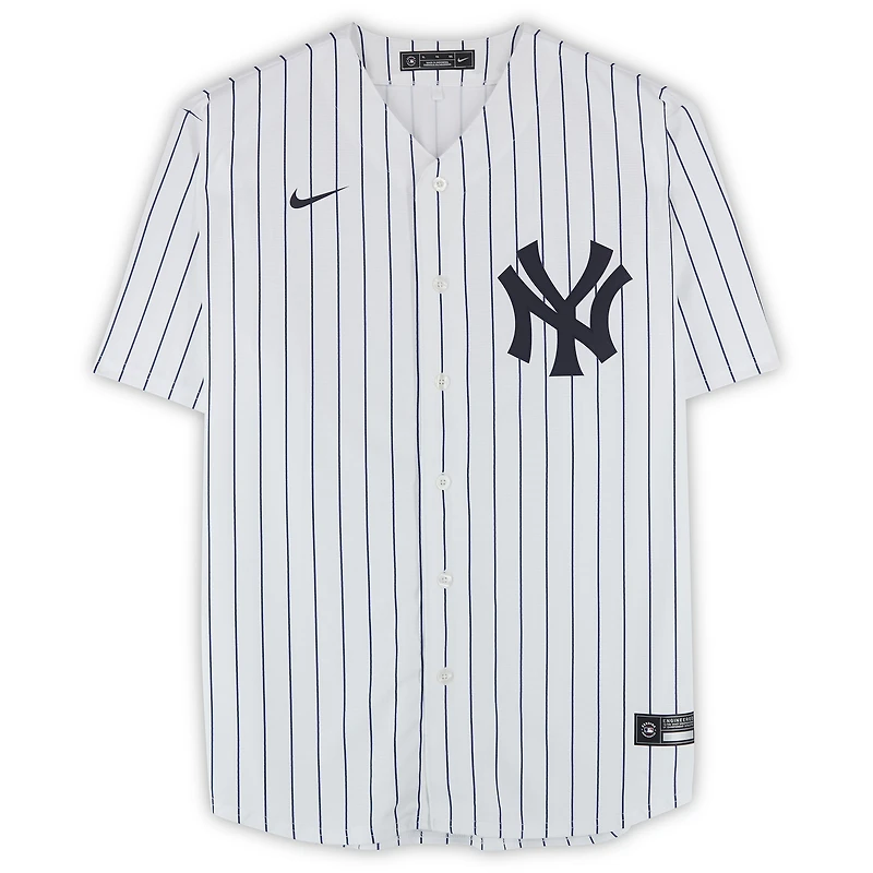 Gerrit Cole New York Yankees Autographed White Nike Replica Jersey with "Pride. Passion. Pinstripes." Inscription