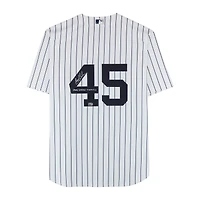 Gerrit Cole New York Yankees Autographed White Nike Replica Jersey with "Pride. Passion. Pinstripes." Inscription