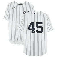 Maillot réplique blanc Nike autographié de Gerrit Cole, Yankees de New York