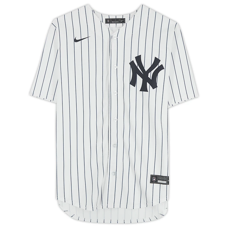 Maillot réplique blanc Nike autographié de Gerrit Cole, Yankees de New York