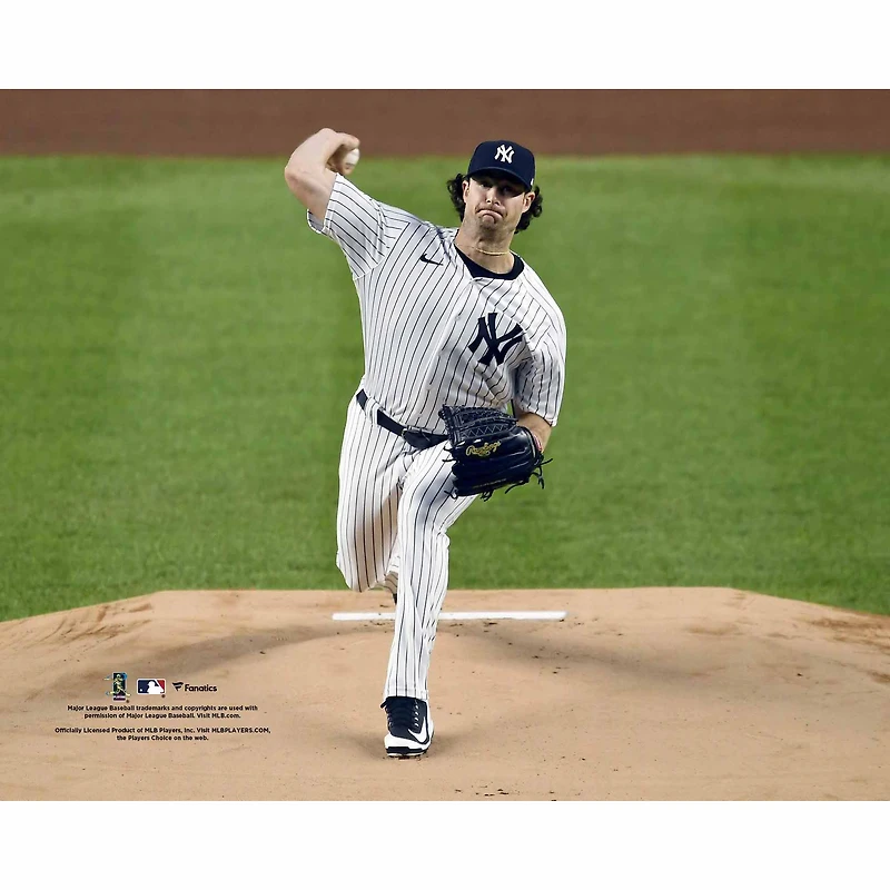 Gerrit Cole New York Yankees Unsigned Pitching vs. Toronto Blue Jays Photograph