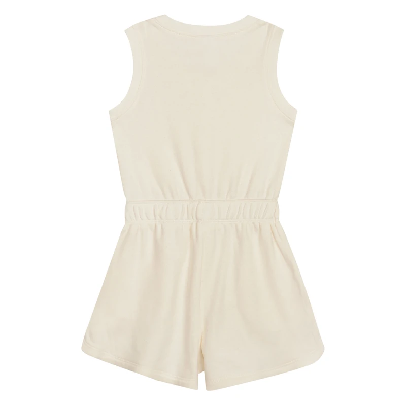 Girls Preschool Cream New York Yankees Girl Power Tank Romper