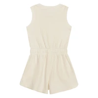 Girls Preschool Cream New York Yankees Girl Power Tank Romper