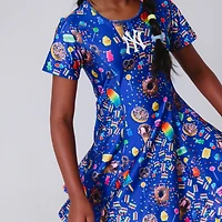 Girls Preschool Terez Blue New York Yankees Candy Spill Skater Dress