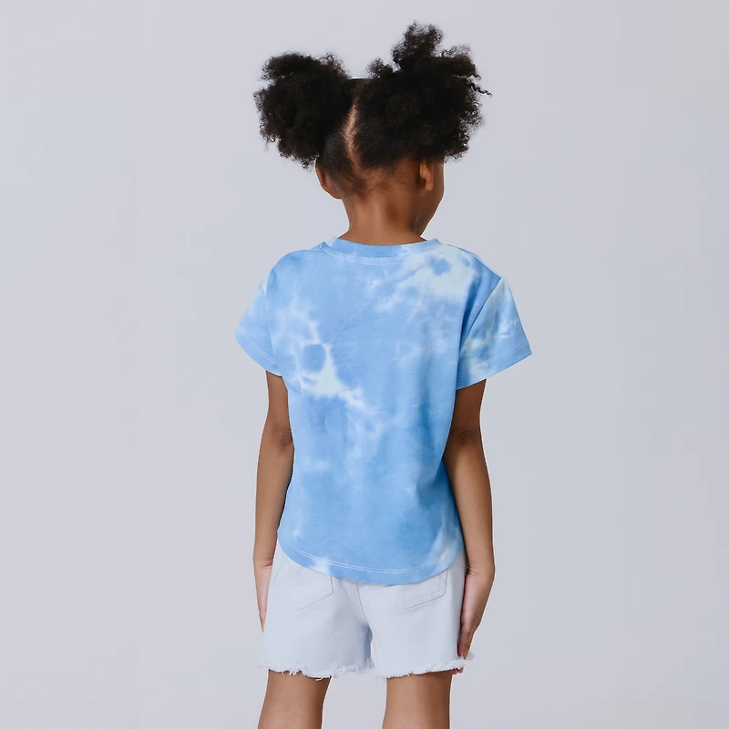 Girls Preschool Terez Blue New York Yankees Tie-Dye Draft T-Shirt