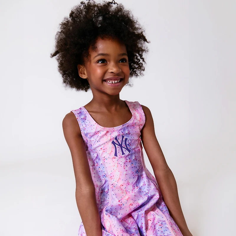 Girls Preschool Terez Pink New York Yankees Ombre Frosting Skater Dress