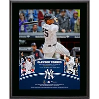 Gleyber Torres New York Yankees 10.5" x 13" Youngest Player to Hit a Walk-Off Home Run in Yankees History Sublimated Plaque