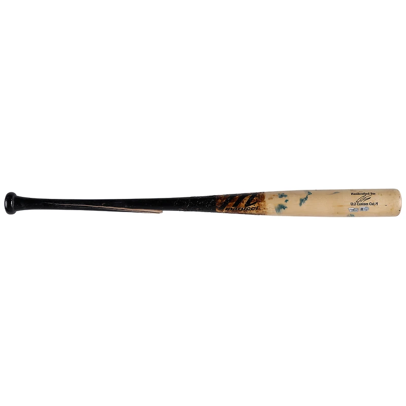 Gleyber Torres New York Yankees Game-Used Black and Tan Marucci Broken Bat vs. Minnesota Twins on September 7, 2022 - Game Two of Doubleheader